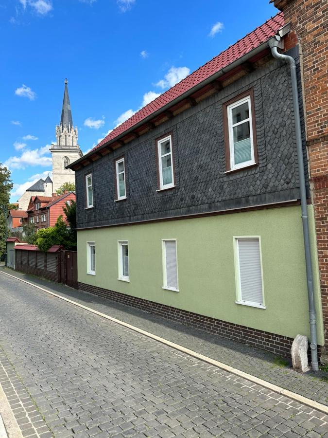 Ferienwohnung Zur Hohe Str Бад-Лангензальца Экстерьер фото