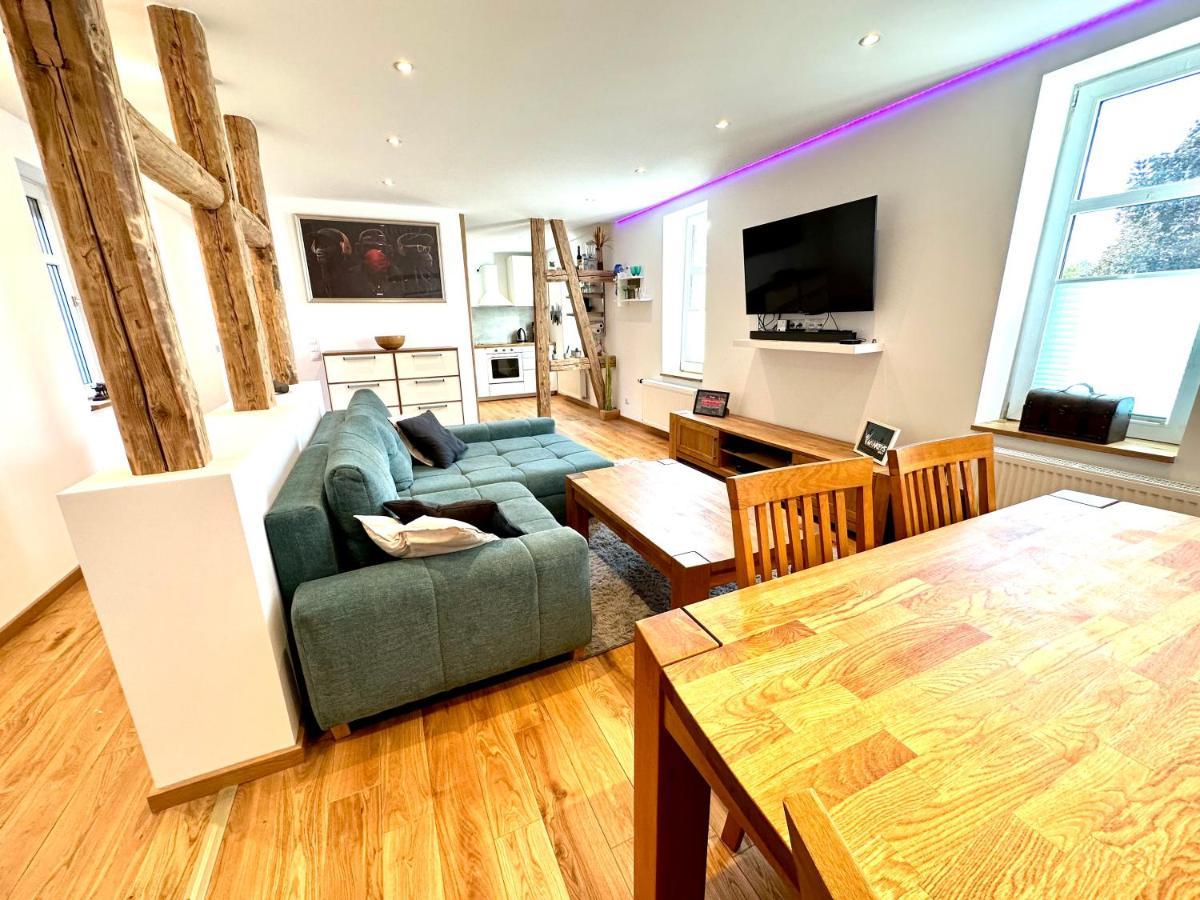 Ferienwohnung Zur Hohe Str Бад-Лангензальца Экстерьер фото