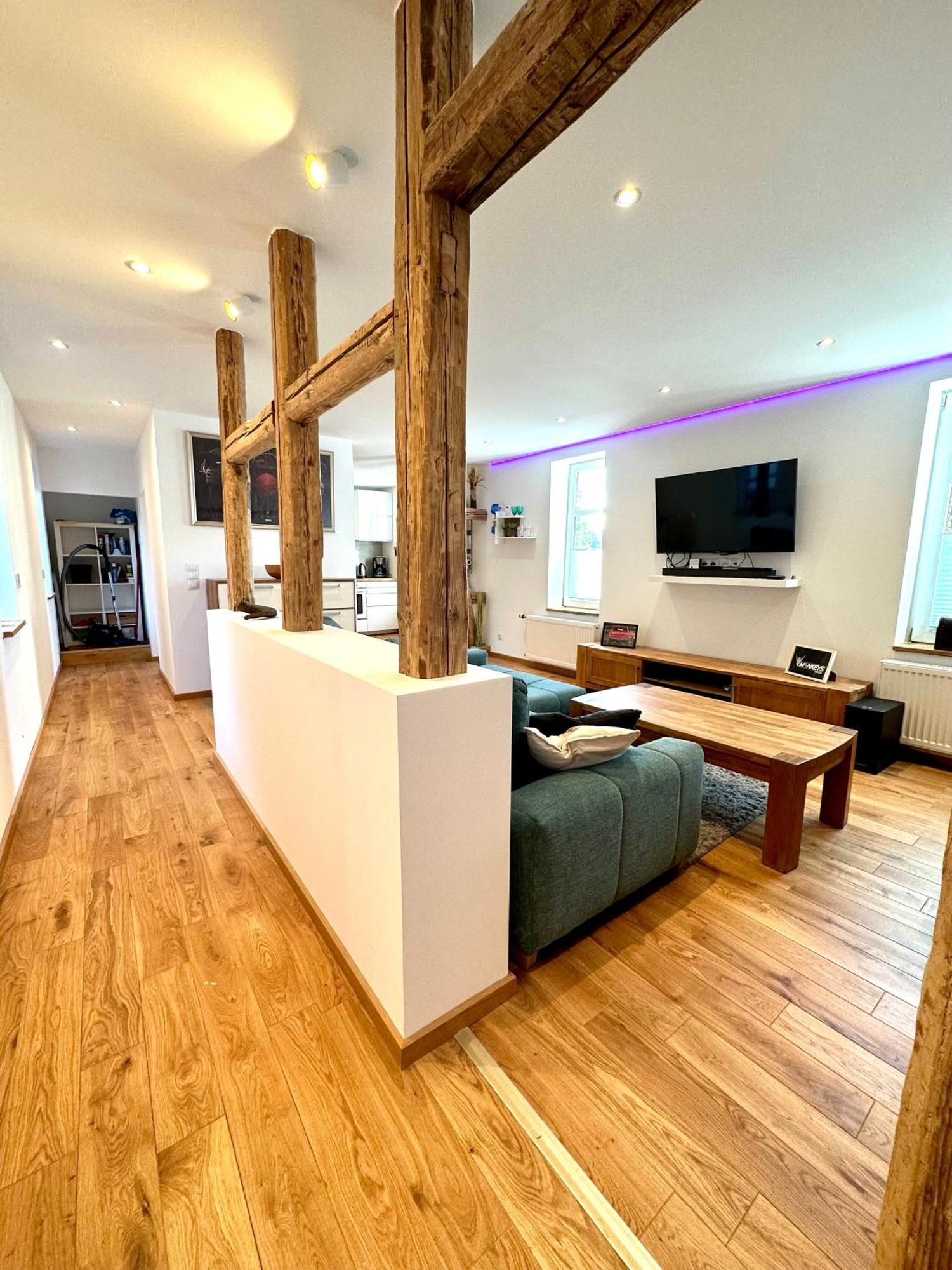 Ferienwohnung Zur Hohe Str Бад-Лангензальца Экстерьер фото